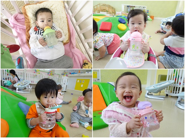 嬰幼兒練習喝水